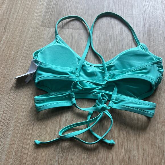 CUPSHE teal two piece bikini set size small -NWT - Picture 4 of 5